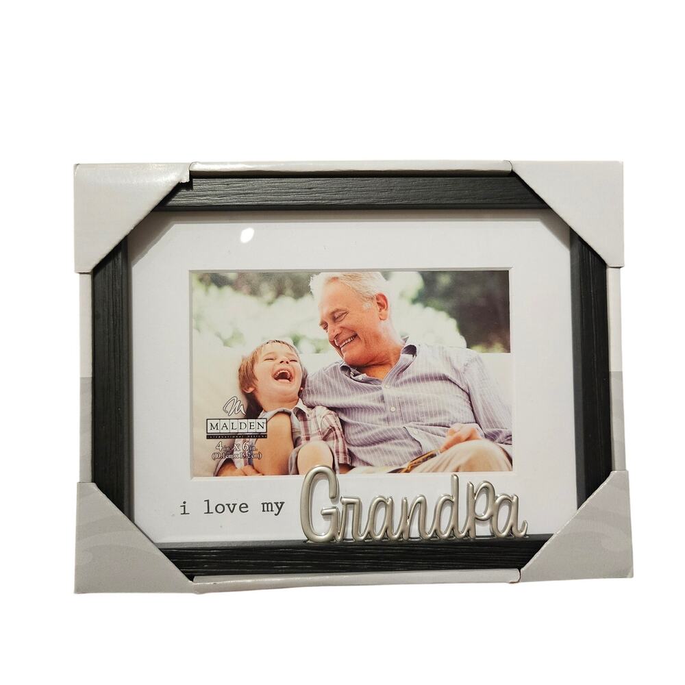 Malden International Design 4x6 I Love My Grandpa Picture Frame